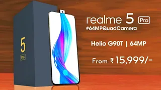 Realme 5 pro - 64 mp camera, indisplay finger print, pop-up camera, price, confirm