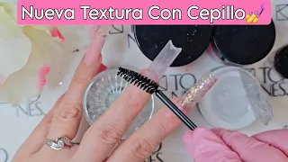 ⚠️Nueva Textura 💅 Moda / Uñas Rosa Con Tercera Dimensión