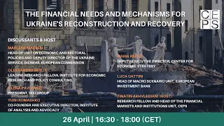 The financial needs and mechanisms for Ukraine’s reconstruction and recovery