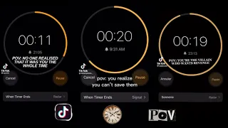 TikTok timer POVs (even though your wall already hates you)