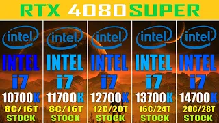 INTEL i7 10700K  vs INTEL i7 11700K  vs INTEL i7 12700K  vs INTEL i7 13700K  vs INTEL i7 14700K ||