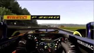 F1 SPA Belgium GP Practice RedBull No Assist Onboard/Cockpit