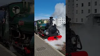 Blanche leaving Porthmadog on the Ffestiniog Railway