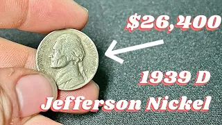 This Nickel Is Worth $26,400 | 1939 D Jefferson Nickel