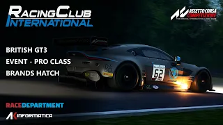 RCI Racing | British GT Race @ Brands Hatch | PRO Split w/ Commentary