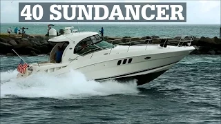 Sea Ray 40 Sundancer running on plane | LOOKING GOOD