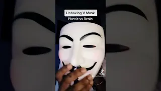 unboxing V for Vendetta mask #shorts #vforvendetta #marvel #aliexpress