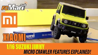 Xiaomi 1/16 Suzuki Jimny Sierra Kinetic Yellow Crawler RTR XMYKC01CM Features Explained!