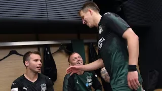 Раздевалка «Краснодара» после победного матча против «Арсенала»
