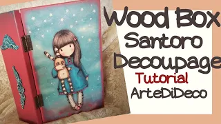 DIY Decoupage: Santoro Book Box! Box libro Santoro! ArteDiDeco [CC]