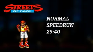 SOLO: Normal Speedrun 29:40 (Streets of Rage 2)