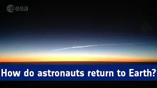 How do astronauts return to Earth? [with Closed Captions]