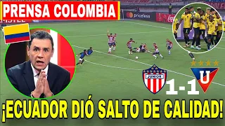 🇨🇴 Prensa Colombia "DESTACÓ al FUTBOL de ECUADOR" Tras El EMPATE de LIGA ante Junior 😱