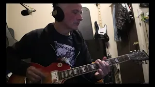 Recording guitar track for "Substance" New Heavy song! John Purkey solo