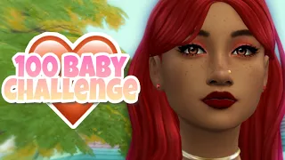 Restarting the 100 baby challenge // the sims 4 create a sim