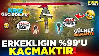 ERKEKLİĞİN %99’U KAÇMAKTIR! 🤣 SİNİRDEN KRİZ GEÇİRDİLER! 🤣 | PUBG MOBILE