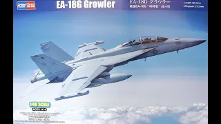 HobbyBoss 48th Scale EA 18 G Growler Review