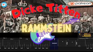 Rammstein - Dicke Titten - Guitar cover + Tabs🎶🎸