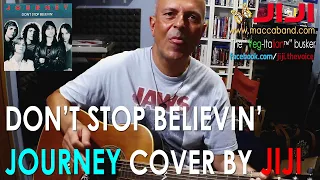 Don't Stop Believin' - Journey | Acoustic cover by Jiji, the Veg-Italian busker