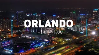 Orlando by night, Florida | 4K drone video
