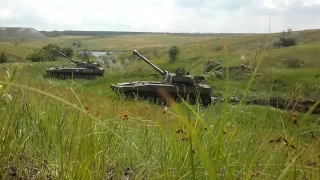 2С1 "Гвоздика" - боевая стрельба из закрытой позиции. АТО 2015.