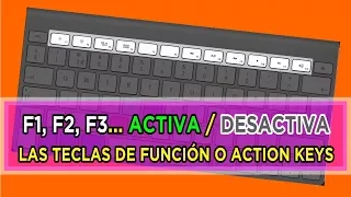 Cómo activar F1, F2, F3... Teclas de Función, Function Keys, Action Keys. La tecla Fn