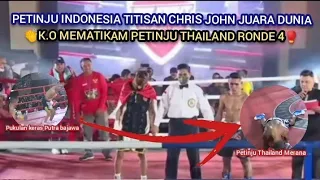 PETINJU INDONESIA (Ngada, NTT)🥊TKO MAUT PETINJU THAILAND