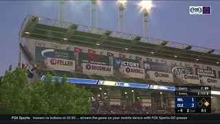 Midge invade Progressive Field once again during Cleveland Indians - Milwaukee Brewers game