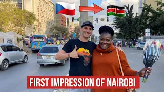 He Travelled from CZECH REPUBLIC to Nairobi, Kenya for the first time @dudy