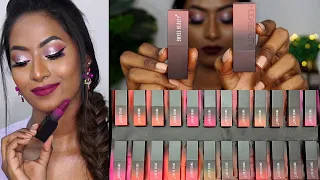 NEW SWISS BEAUTY HD matte lipsticks | Lip swatches & Review | HUDA BEAUTY power bullet DUPE ?