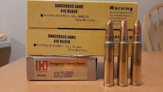 Ruger Guide Gun 416 Ruger Velocity Test - Hornady & Buffalo Bore Ammo