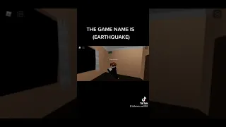 ROBLOX GAMES EARTHQUAKE