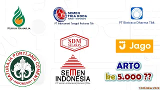 Analisa Teknikal RAJA ARTO CARS SDMU SICO ENAK SIDO SMGR INTP SMBR