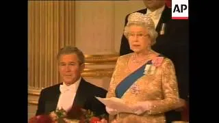 US president attends dinner with Queen and Blairs