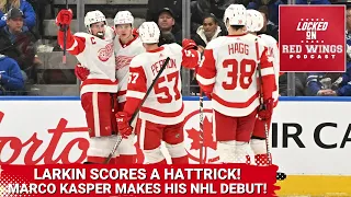 Marco Kasper Makes NHL Debut! | Dylan Larkin Scores Hattrick to Carry Red Wings Over Maple Leafs