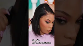 How to change a middle part to side part?😎MUST WATCH wig tutorial for beginners.