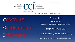 CCI NAB Town Hall Webinar - COVID 19 & Condominiums