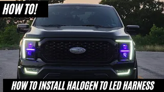 2021 F150 Halogen to LED headlight and foglight conversion - HOW TO!