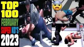 TOP 100 Martial Arts Best Crazy Knockouts of the FEBRUARY 2023.
