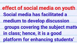 essay on effect of social media on youth| effects of social media on youth essay