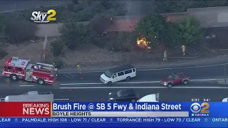 Small Brush Fire Erupts In Boyle Heights