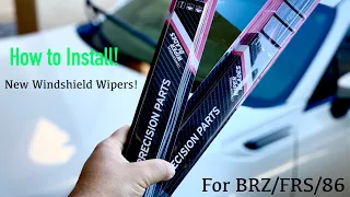 How to Install Windshield Wipers on your BRZ/FRS/86!