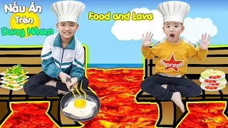 Thử Thách Nấu Ăn Trên Dung Nham | Food and Lava ♥ Minh Khoa TV