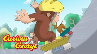 Skating with George 🐵 Curious George 🐵 Kids Cartoon 🐵 Kids Movies