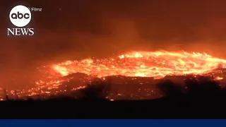 Fast-moving wildfire burning East of San Francisco