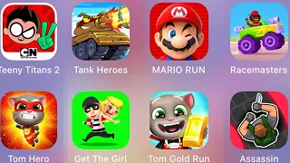 Tom Hero,Get The Girl,TomGoldRun,Racemasters,MarioRun,Tank Heroes,Teeny Titans /Best 8 Games Of Ipad