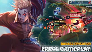 Errol Slayer Lane Pro Gameplay | Badass Prisoner Skin | Arena of Valor Liên Quân mobile CoT