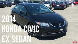 2014 Honda Civic EX Sedan Crystal Black Pearl | WHITBY OSHAWA HONDA