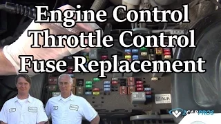 Engine Control Throttle Control Fuse Replacement