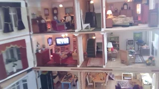 Sandras Dolls House with working flat screen TV